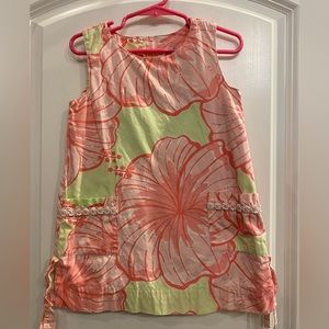 Lilly Pulitzer shift dress. White label Size 4T